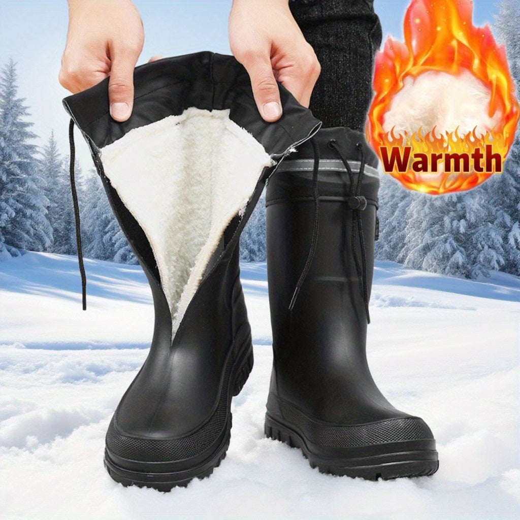 Winter Rain Boots Slip-Resistant Unisex Stylish Easy to Clean