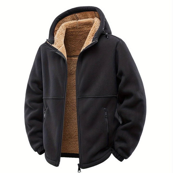 Men's Hooded Cardigan Jacket for Cold Weather