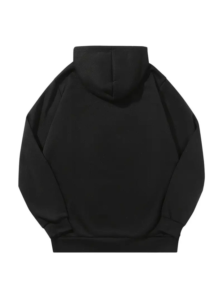 Men's Fleece-Lined Hoodie and Sweatpants Tracksuit Set