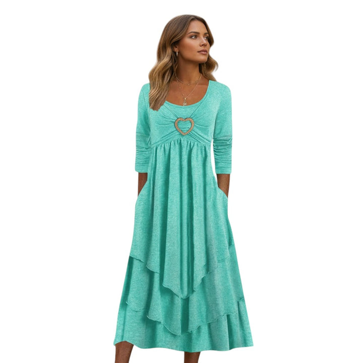 B Unique Fashions - Autumn Maxi Dress for Women-STYLAAR-B Unique Fashions