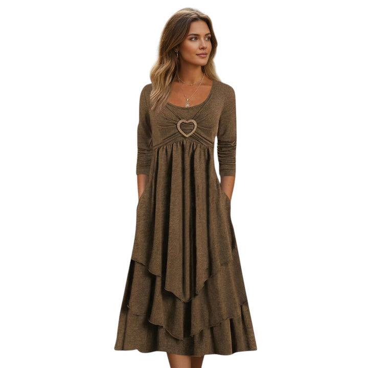 B Unique Fashions - Autumn Maxi Dress for Women-STYLAAR-B Unique Fashions