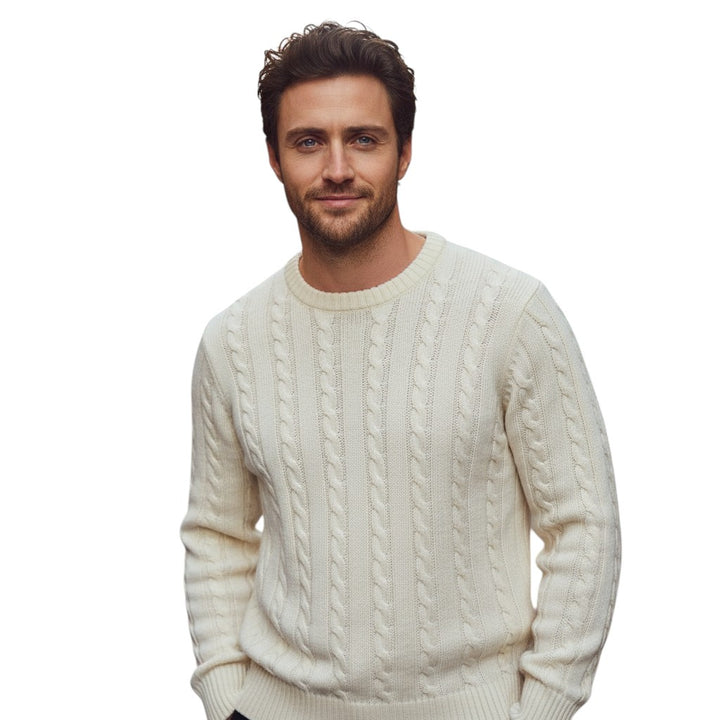 B Unique Fashions - Casual Crew Neck Pullover Sweater for Men-STYLAAR-B Unique Fashions