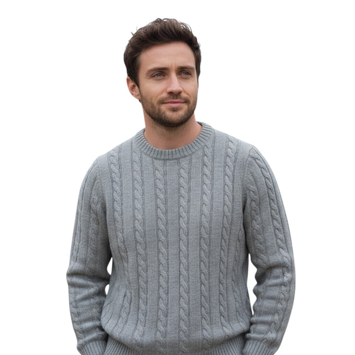 B Unique Fashions - Casual Crew Neck Pullover Sweater for Men-STYLAAR-B Unique Fashions
