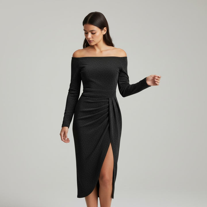 B Unique Fashions Elegant Autumn Party Dress for Women-B Unique Fashions