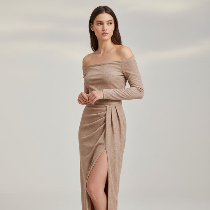 B Unique Fashions Elegant Autumn Party Dress for Women-B Unique Fashions