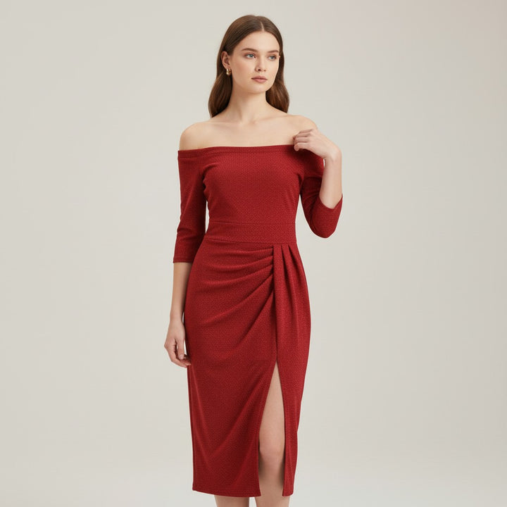 B Unique Fashions Elegant Autumn Party Dress for Women-B Unique Fashions