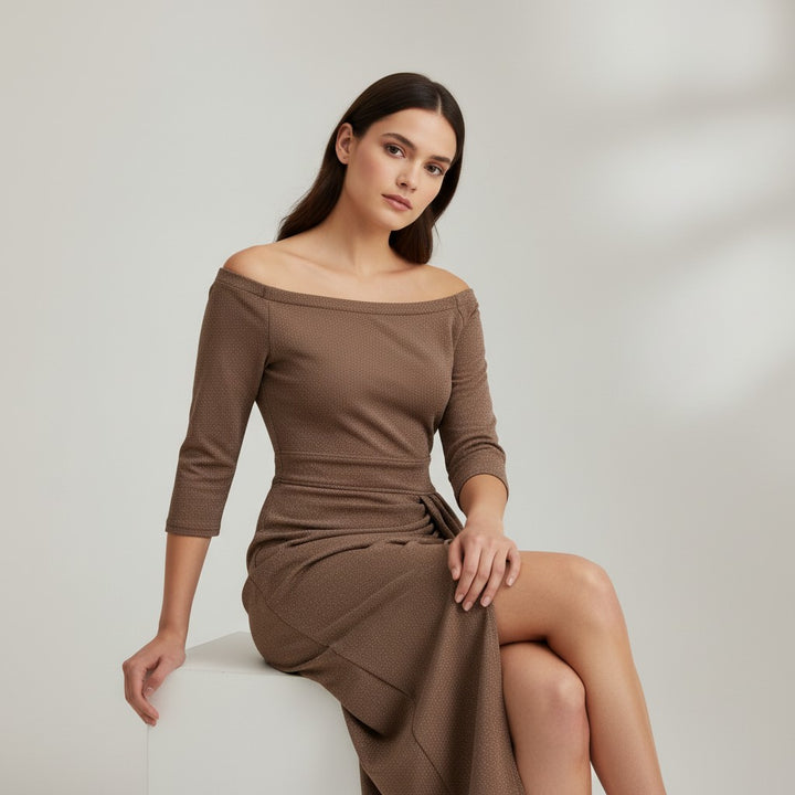 B Unique Fashions Elegant Autumn Party Dress for Women-B Unique Fashions