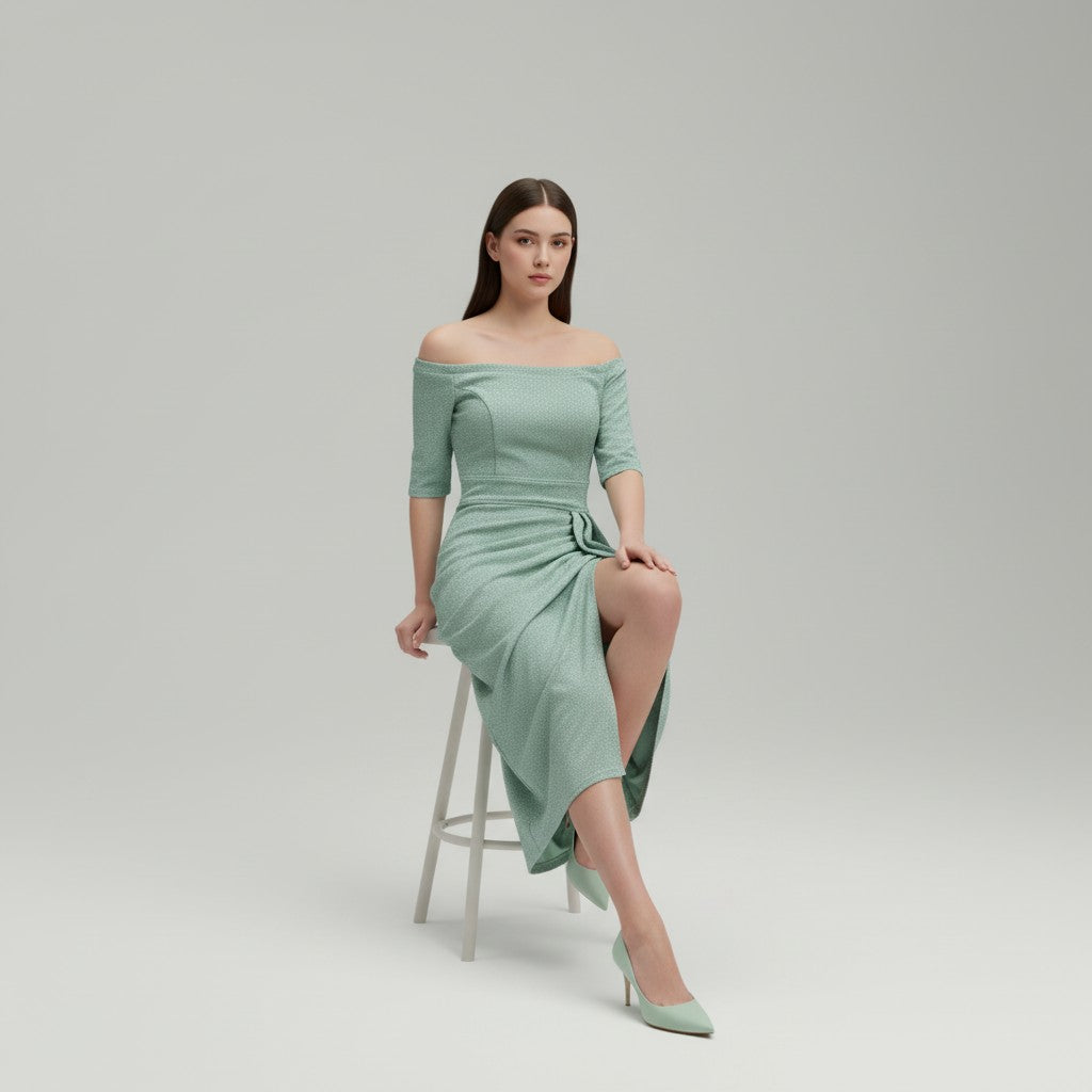 B Unique Fashions Elegant Autumn Party Dress for Women-B Unique Fashions