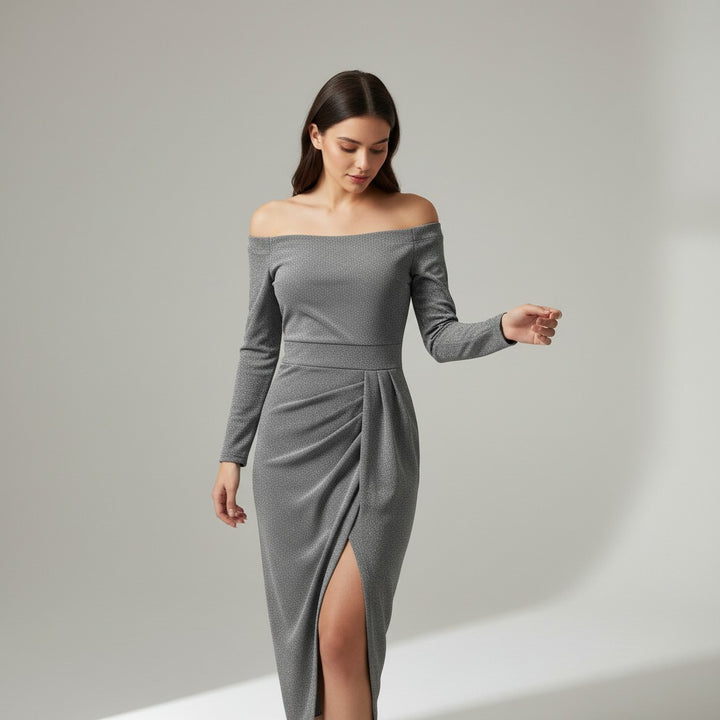 B Unique Fashions Elegant Autumn Party Dress for Women-B Unique Fashions