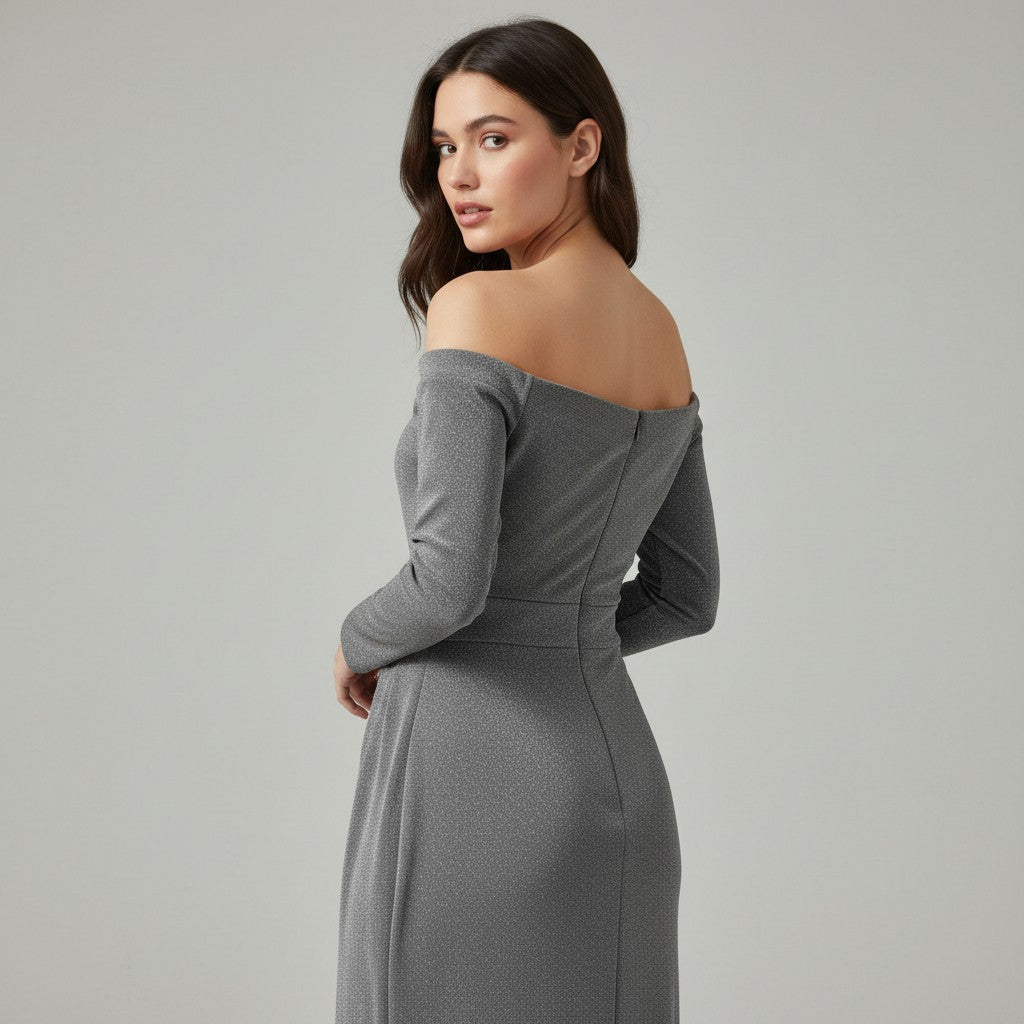 B Unique Fashions Elegant Autumn Party Dress for Women-B Unique Fashions