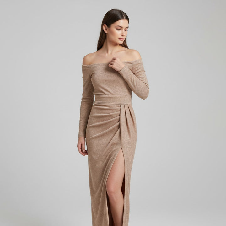 B Unique Fashions Elegant Autumn Party Dress for Women-B Unique Fashions