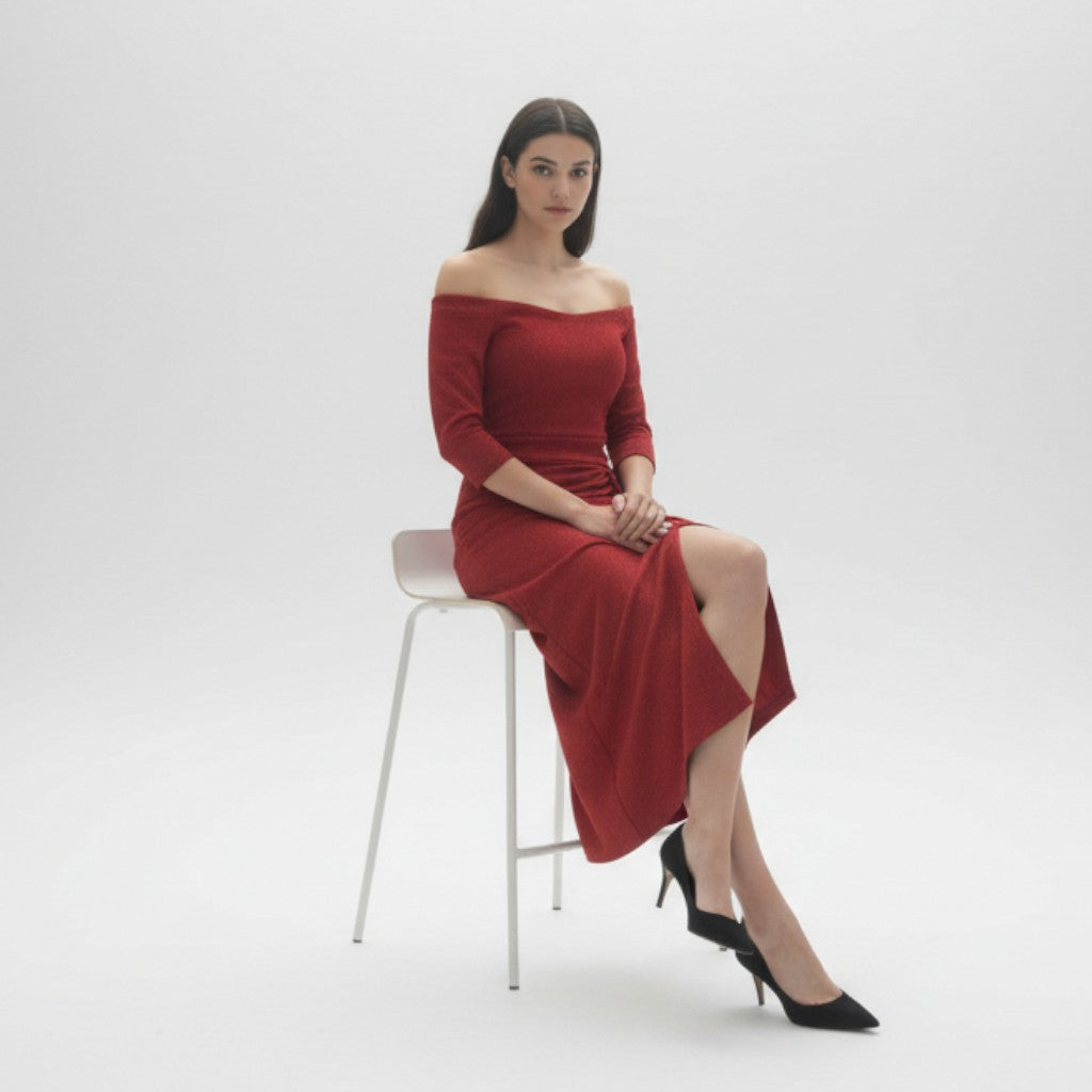 B Unique Fashions Elegant Autumn Party Dress for Women-B Unique Fashions