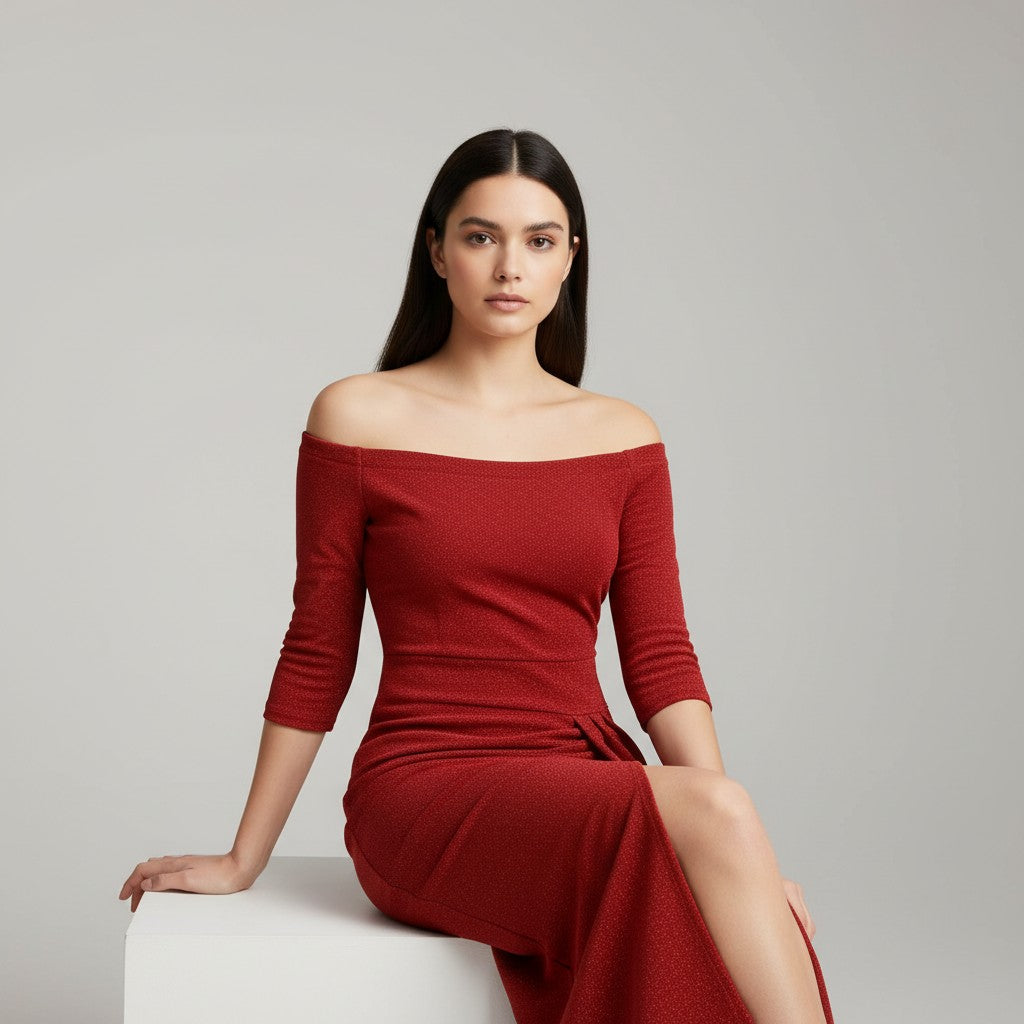 B Unique Fashions Elegant Autumn Party Dress for Women-B Unique Fashions