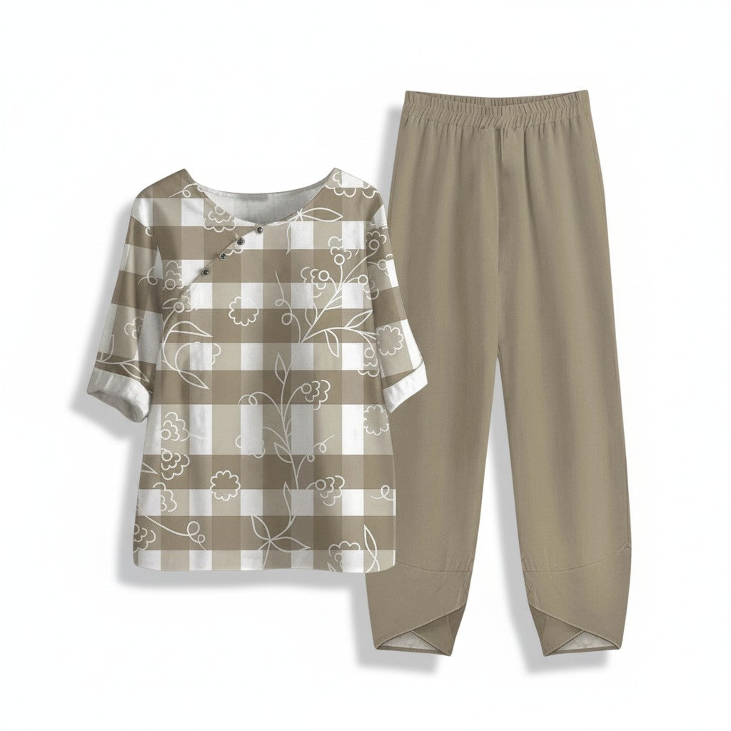 B Unique Fashions Elegant Autumn Two-Piece Fashion Set-B Unique Fashions