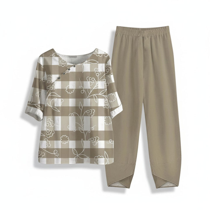 B Unique Fashions Elegant Autumn Two-Piece Fashion Set-B Unique Fashions