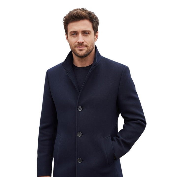 B Unique Fashions - Long Tailored Men’s Coat-STYLAAR-B Unique Fashions
