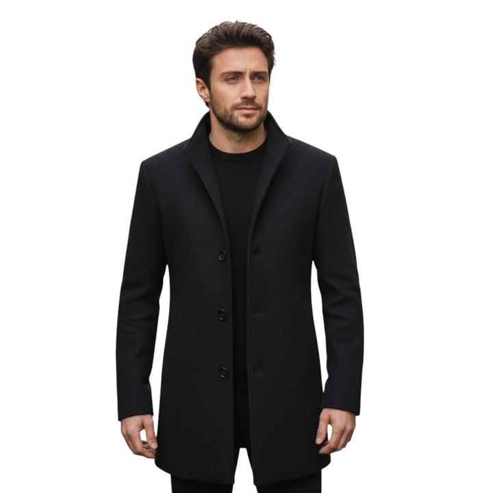 B Unique Fashions - Long Tailored Men’s Coat-STYLAAR-B Unique Fashions