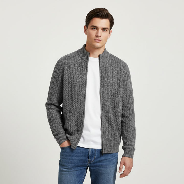 B Unique Fashions Men’s Full-Zip Wool Vest-B Unique Fashions