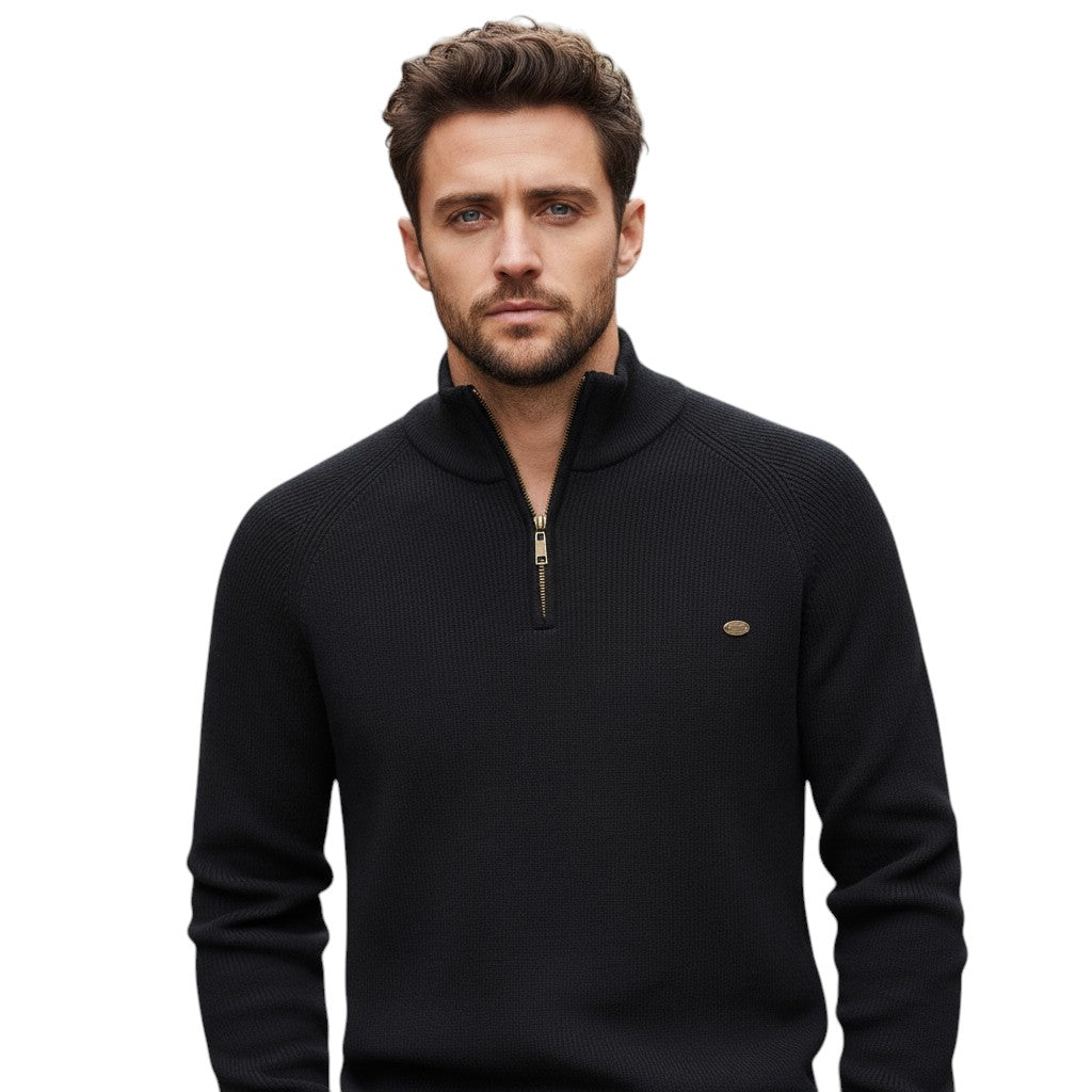 B Unique Fashions - Men’s Half-Zip Fall Cardigan-STYLAAR-B Unique Fashions