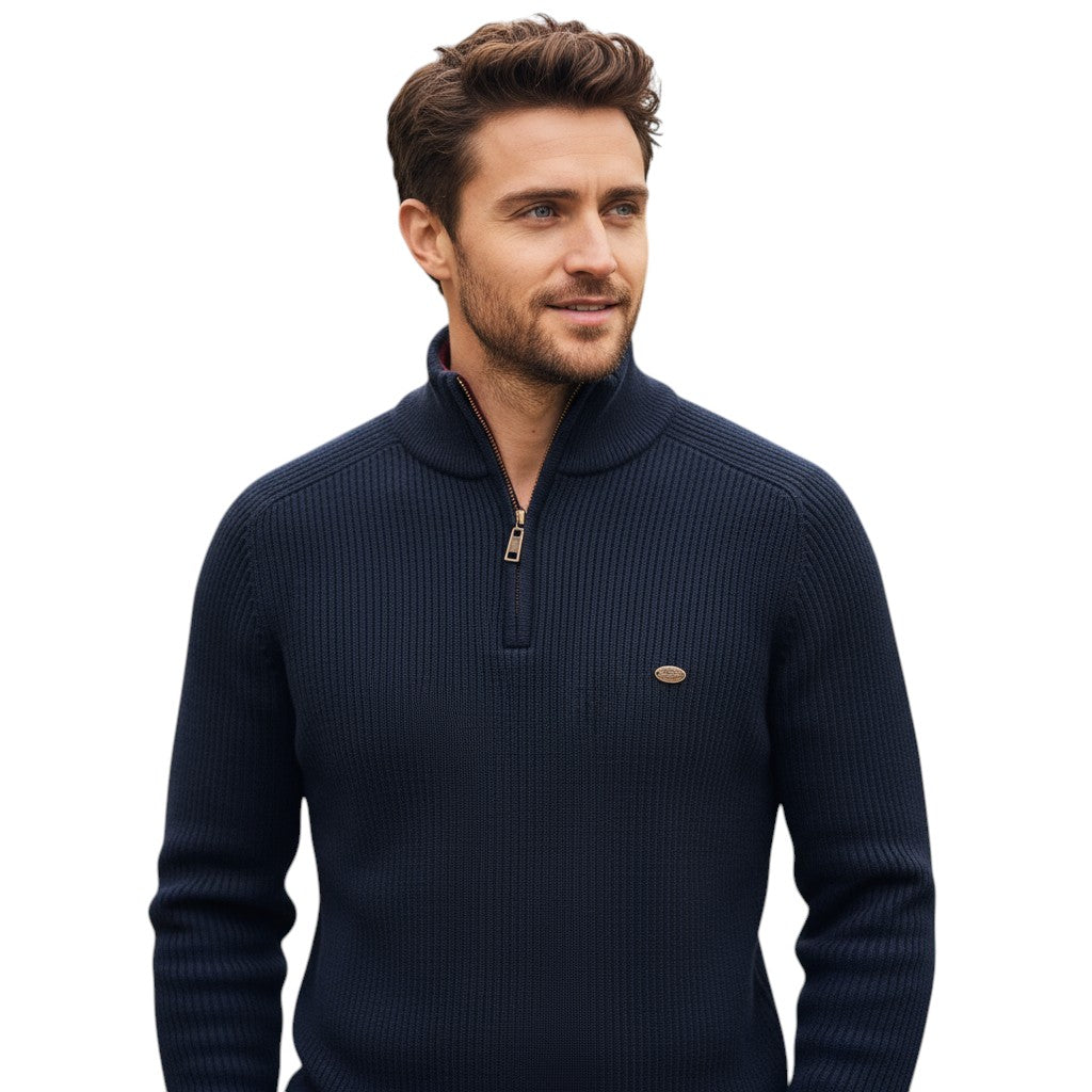 B Unique Fashions - Men’s Half-Zip Fall Cardigan-STYLAAR-B Unique Fashions