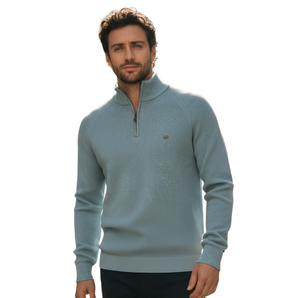 B Unique Fashions - Men’s Half-Zip Fall Cardigan-STYLAAR-B Unique Fashions
