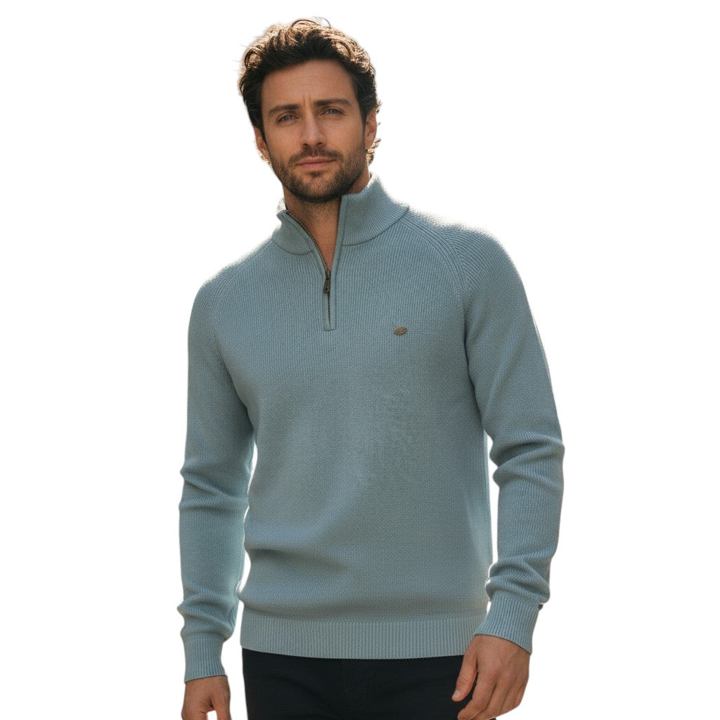 B Unique Fashions - Men’s Half-Zip Fall Cardigan-STYLAAR-B Unique Fashions