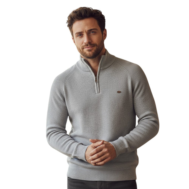 B Unique Fashions - Men’s Half-Zip Fall Cardigan-STYLAAR-B Unique Fashions