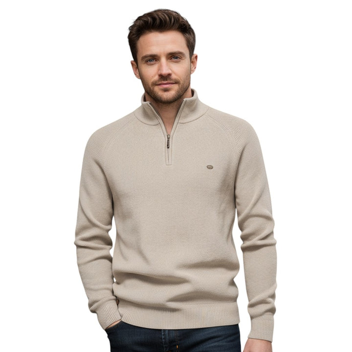 B Unique Fashions - Men’s Half-Zip Fall Cardigan-STYLAAR-B Unique Fashions