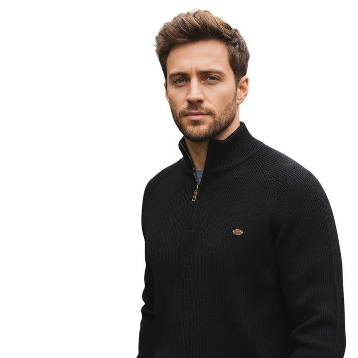 B Unique Fashions - Men’s Half-Zip Fall Cardigan-STYLAAR-B Unique Fashions