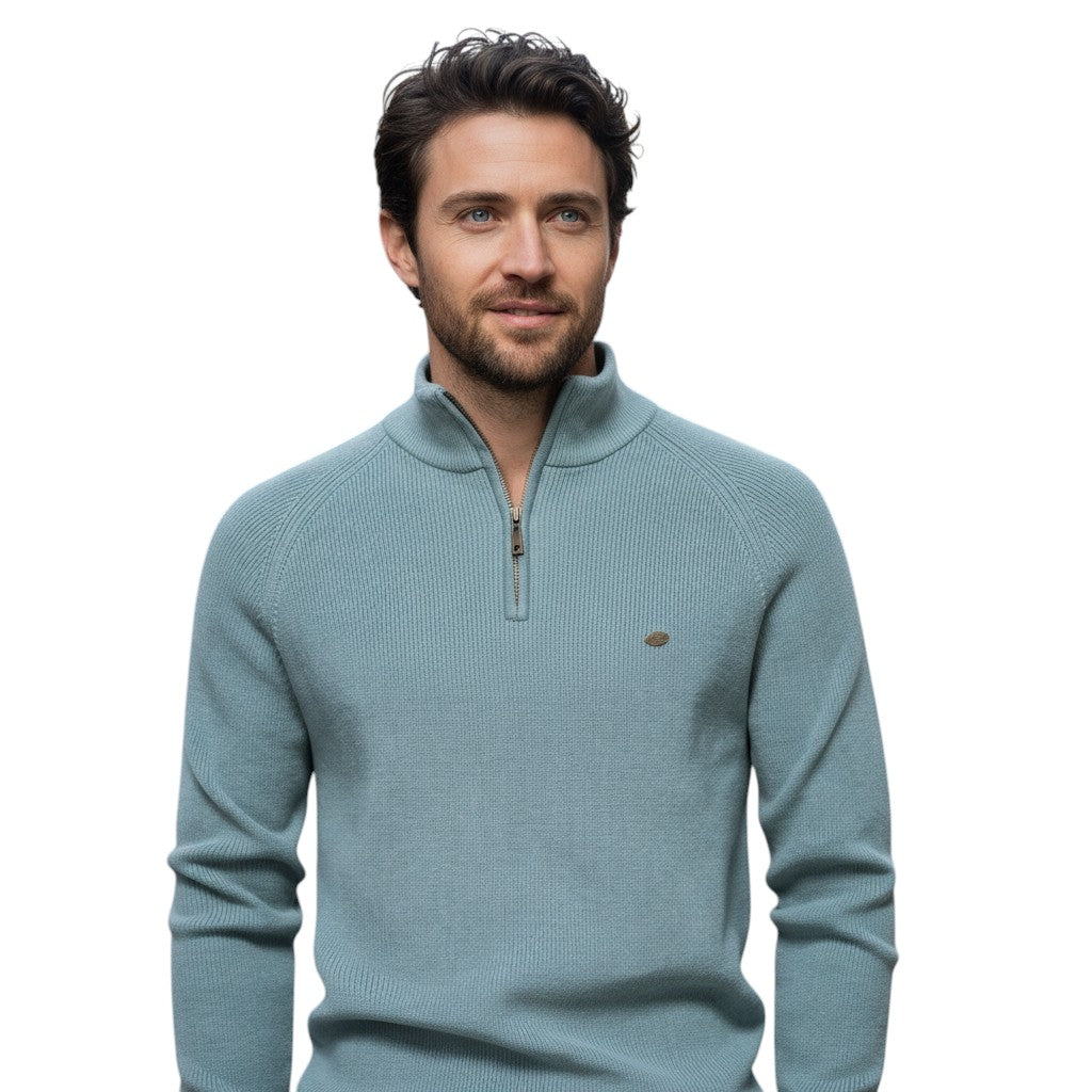 B Unique Fashions - Men’s Half-Zip Fall Cardigan-STYLAAR-B Unique Fashions