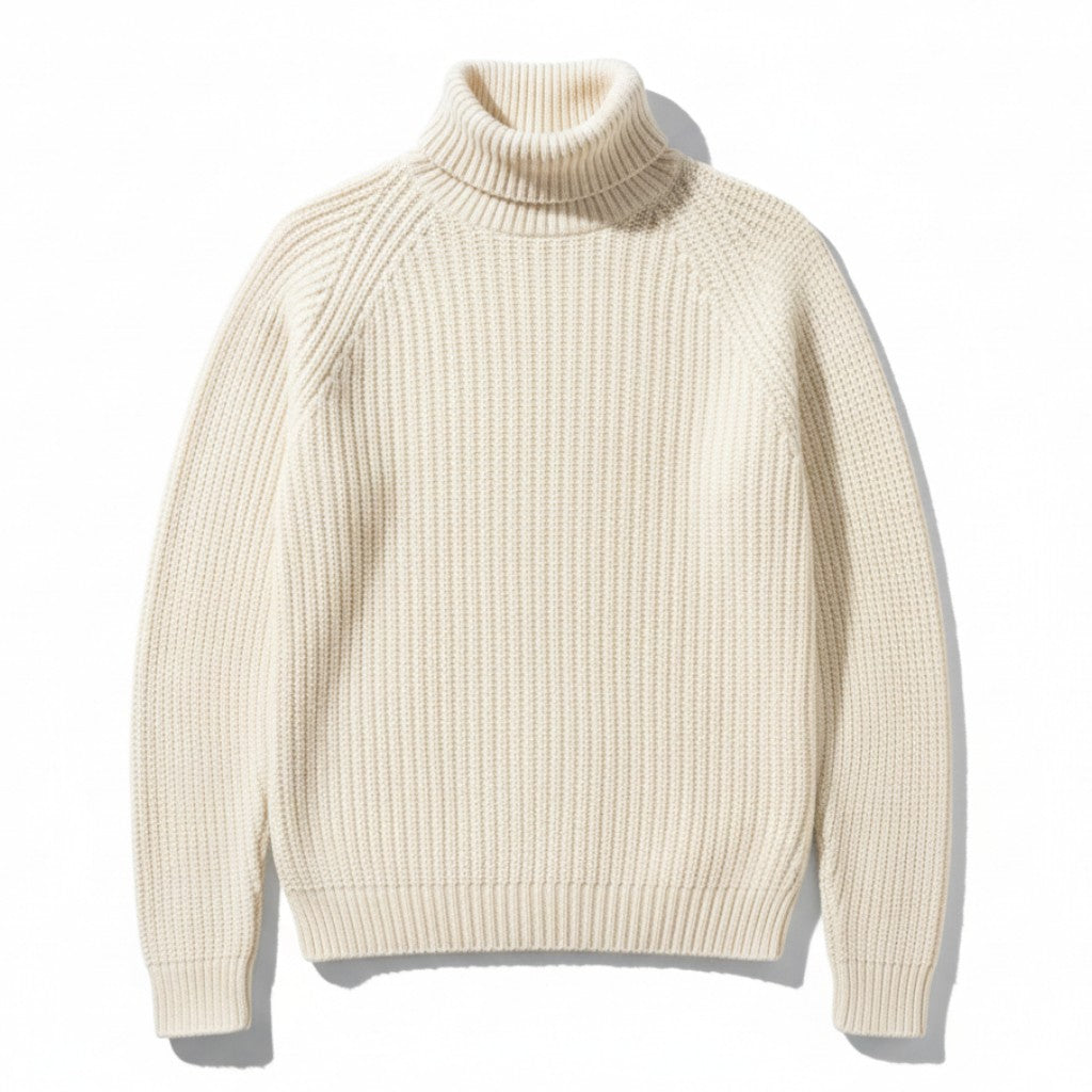 B Unique Fashions Men’s Knitted Turtleneck Sweater-B Unique Fashions