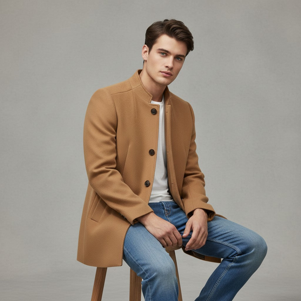 B Unique Fashions Men’s Modern Fall Coat