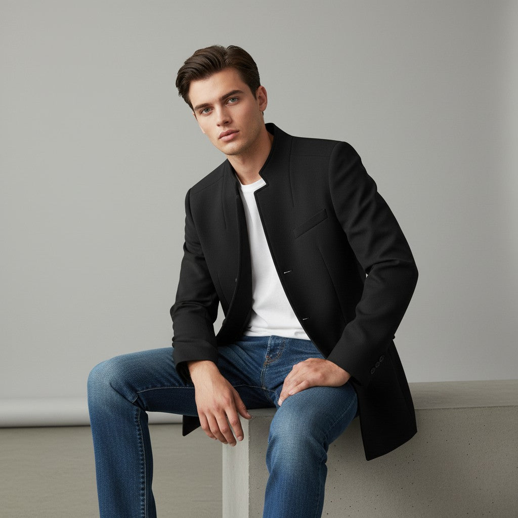 B Unique Fashions Men’s Modern Fall Coat