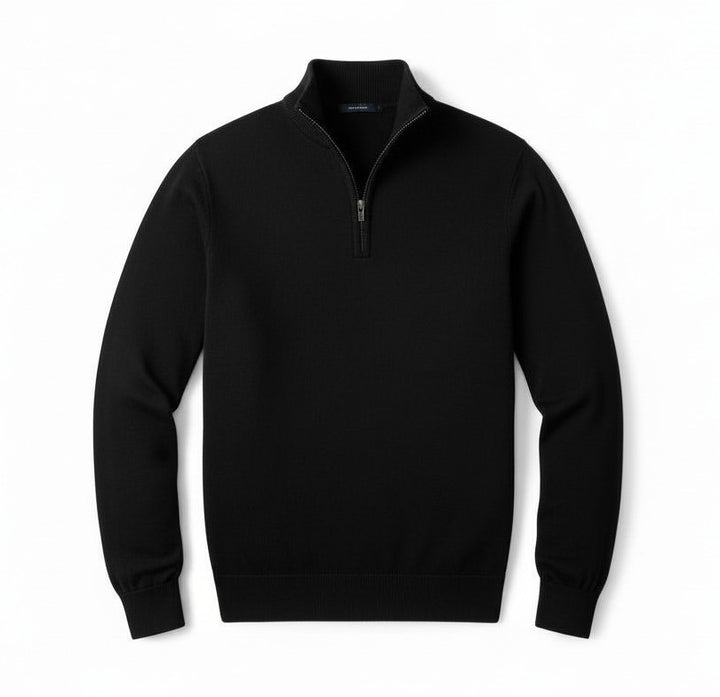 B Unique Fashions Men’s Slim Fit Quarter-Zip Cotton Sweater-B Unique Fashions