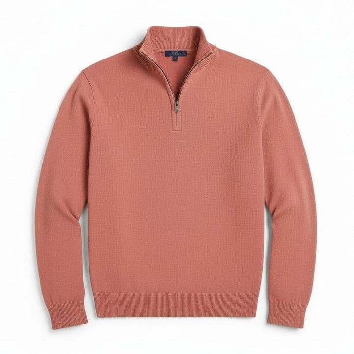 B Unique Fashions Men’s Slim Fit Quarter-Zip Cotton Sweater-B Unique Fashions