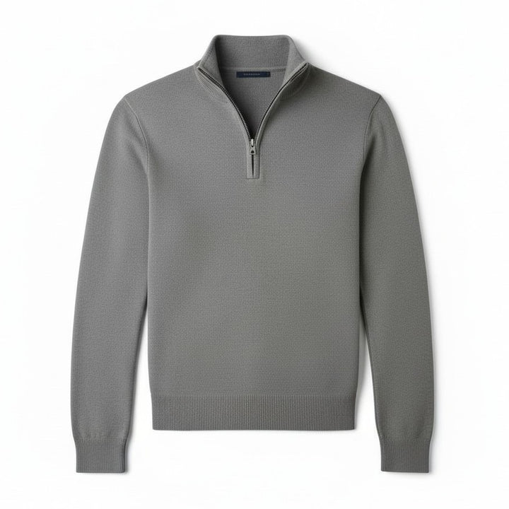 B Unique Fashions Men’s Slim Fit Quarter-Zip Cotton Sweater-B Unique Fashions