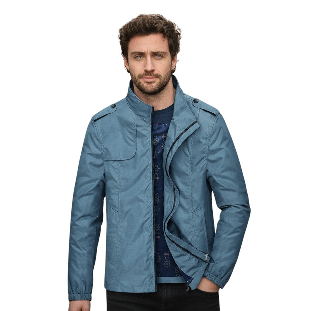 B Unique Fashions - Men’s Stand Collar Autumn Jacket-STYLAAR-B Unique Fashions