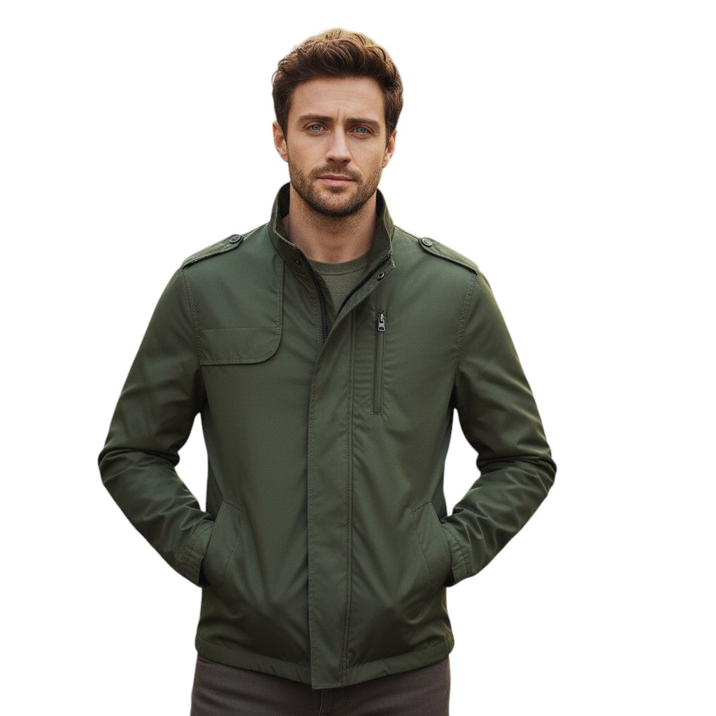 B Unique Fashions - Men’s Stand Collar Autumn Jacket-STYLAAR-B Unique Fashions