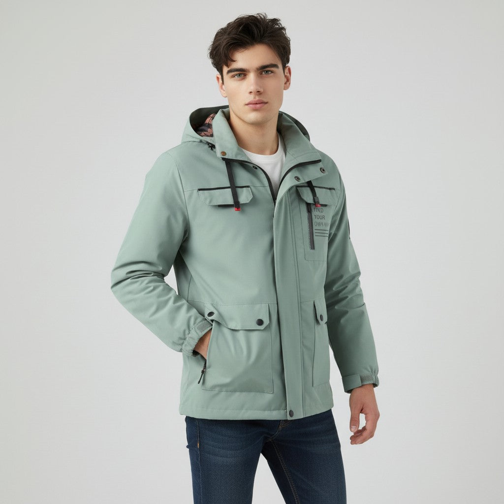 B Unique Fashions Men's Stylish Waterproof Winter Jacket-B Unique Fashions