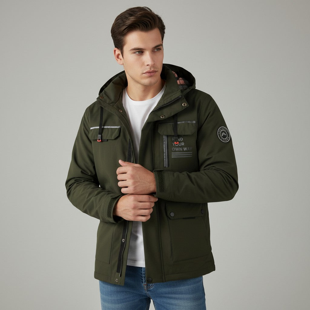 B Unique Fashions Men's Stylish Waterproof Winter Jacket-B Unique Fashions
