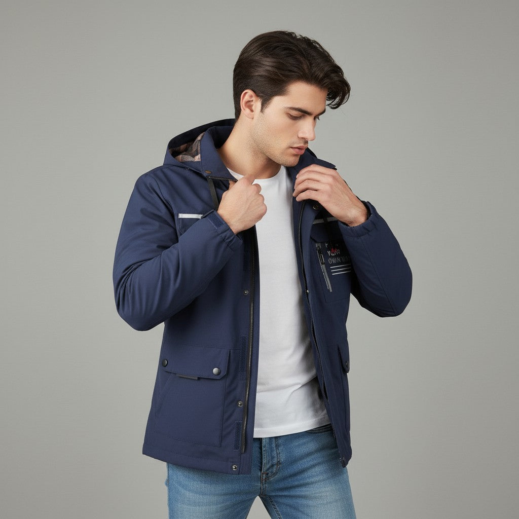 B Unique Fashions Men's Stylish Waterproof Winter Jacket-B Unique Fashions