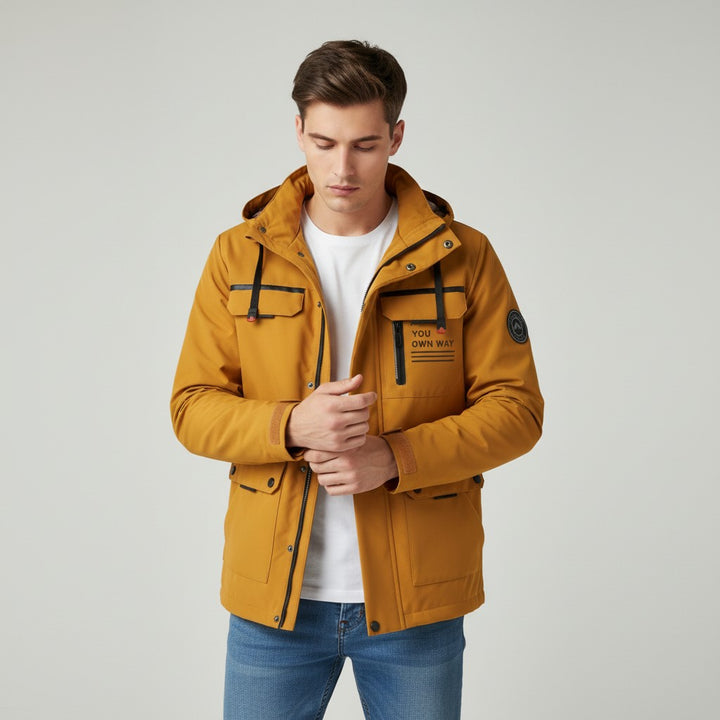 B Unique Fashions Men's Stylish Waterproof Winter Jacket-B Unique Fashions