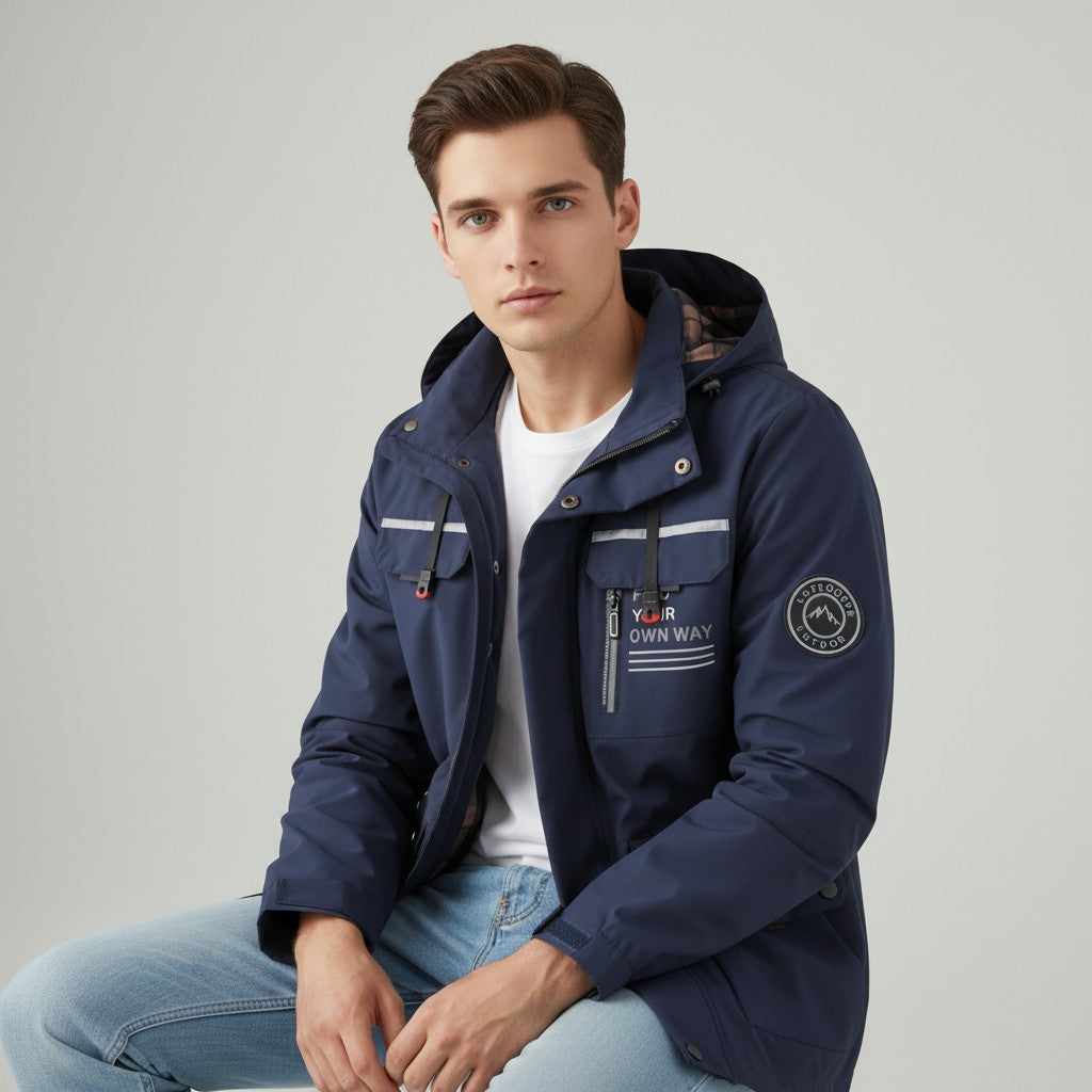 B Unique Fashions Men's Stylish Waterproof Winter Jacket-B Unique Fashions