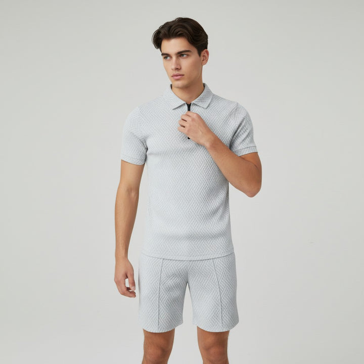 B Unique Fashions Men’s Summer Polo and Shorts Set-B Unique Fashions