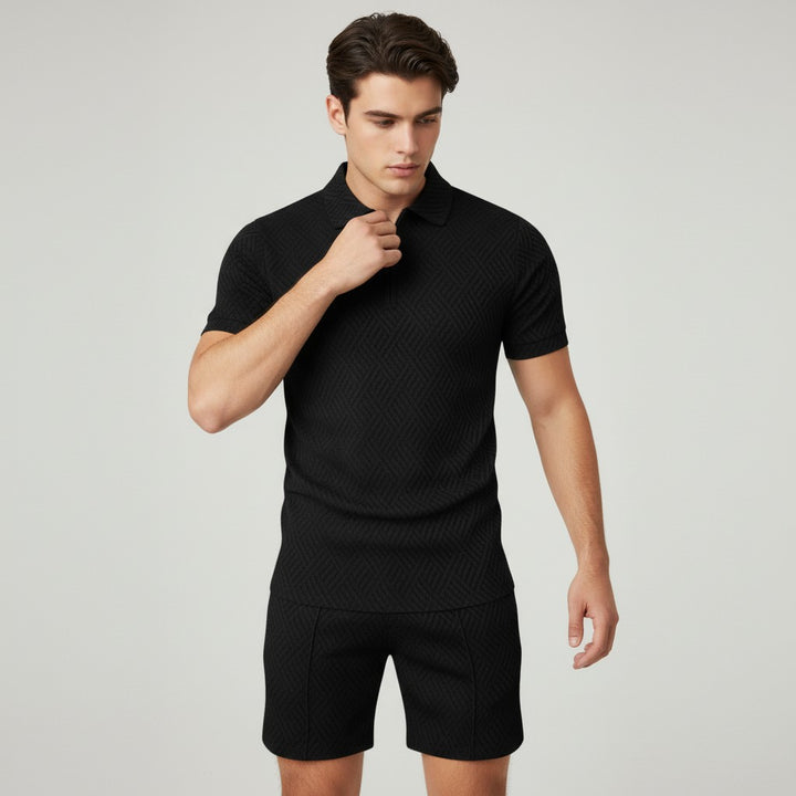 B Unique Fashions Men’s Summer Polo and Shorts Set-B Unique Fashions