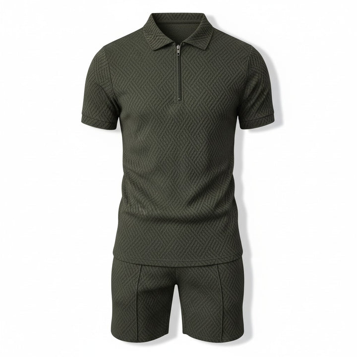 B Unique Fashions Men’s Summer Polo and Shorts Set-B Unique Fashions