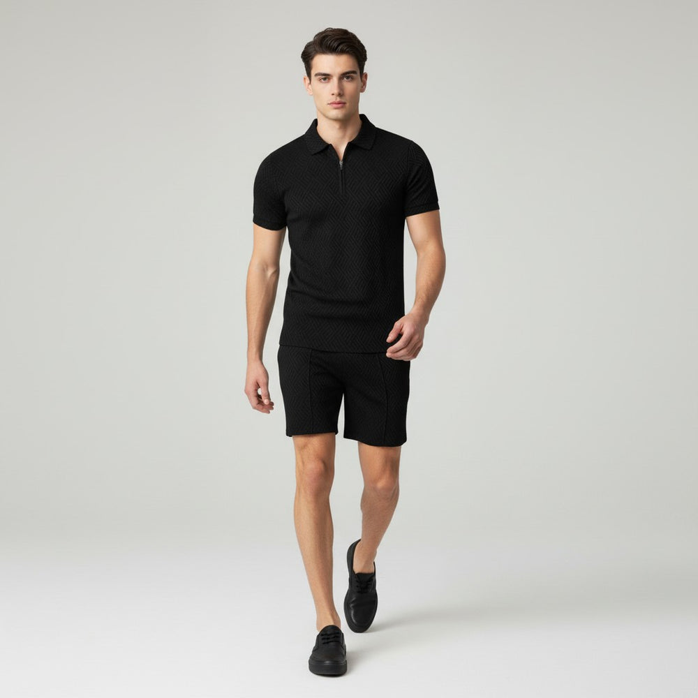 B Unique Fashions Men’s Summer Polo and Shorts Set-B Unique Fashions