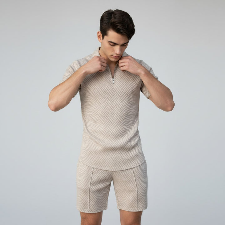 B Unique Fashions Men’s Summer Polo and Shorts Set-B Unique Fashions