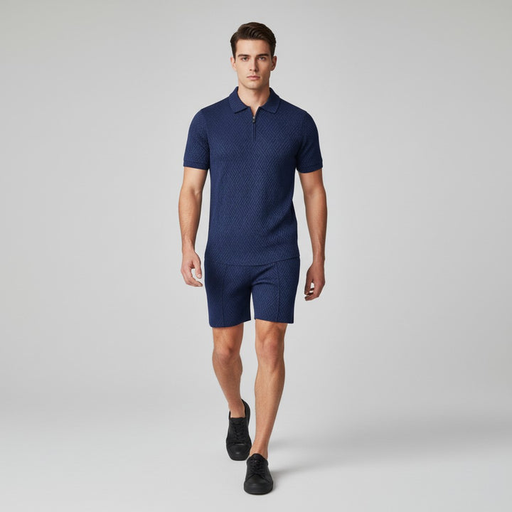 B Unique Fashions Men’s Summer Polo and Shorts Set-B Unique Fashions