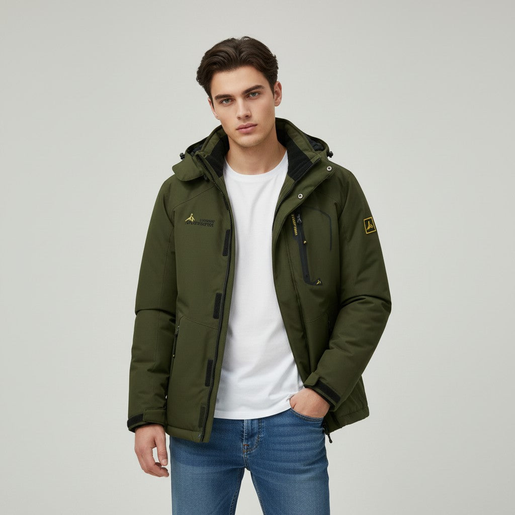 B Unique Fashions Men’s Waterproof Winter Jacket with Fleece Lining-B Unique Fashions